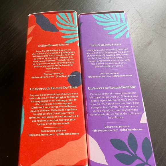 Fable and Mane - pre and post wash hair oil - brand new - never opened - Picture 2 of 2